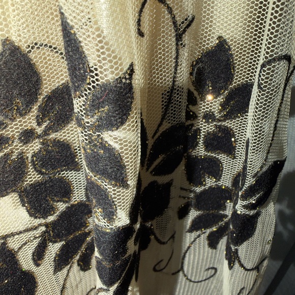 OC OLEG CASSINI VINTAGE INSPIRED TULLE SILK LINED DRESS SZ 8 - Picture 8 of 12